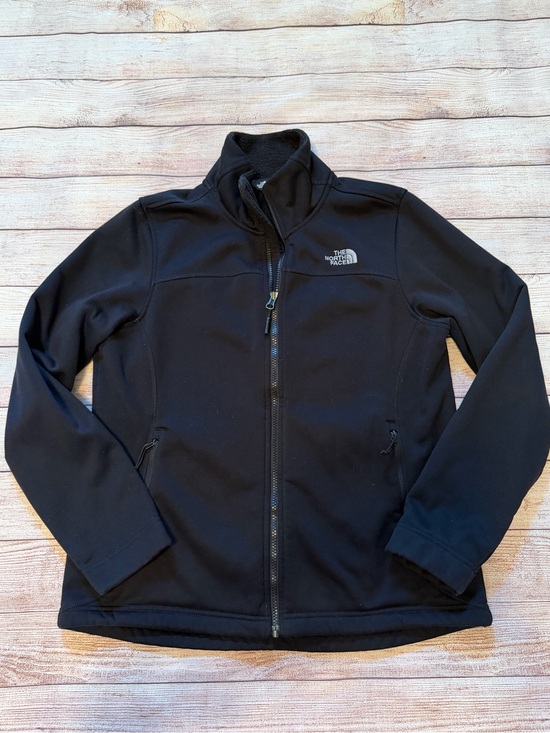 The North Face Jackets & Blazers - The North Face Black Full Zip Soft Shell Fleece Jacket Womens Size Large